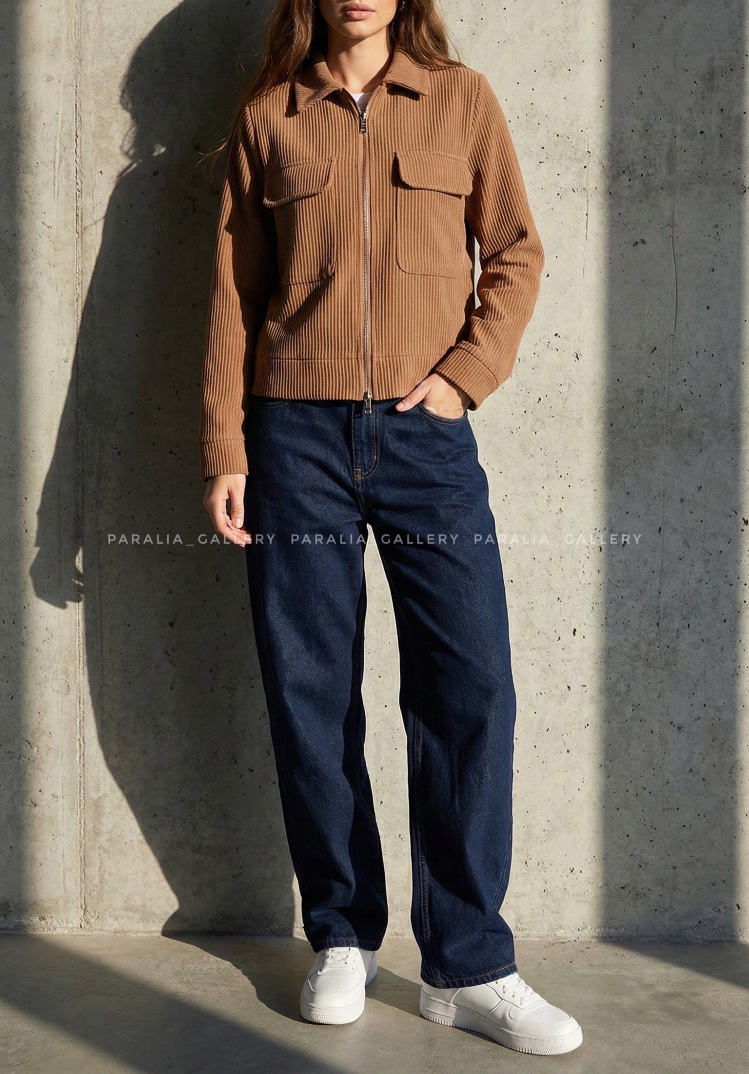 ژاكت ميله اى جلو زيپ