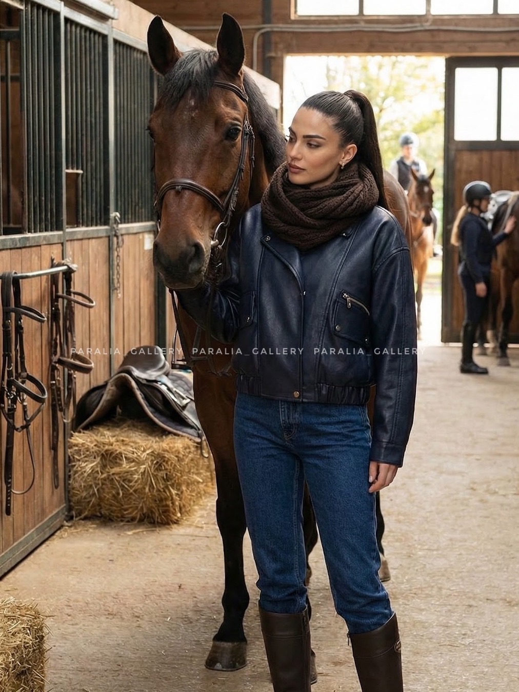 بامبر جکت چرم